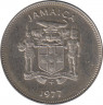 Монета. Ямайка. 5 центов 1977 год. ав.
