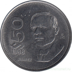 Монета. Мексика. 50 песо 1988 год. Магнитная.