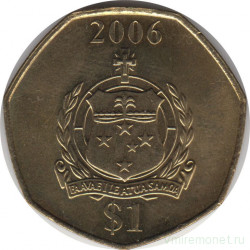 Монета. Самоа. 1 тала 2006 год.