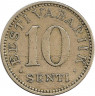 Монета. Эстония. 10 сентов 1931 год. рев