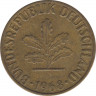 Монета. ФРГ. 5 пфеннигов 1968 год. Монетный двор - Карлсруэ (G). ав.