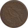 Монета. Новая Зеландия. 1 пенни 1952 год. ав.