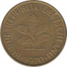  Монета. ФРГ. 10 пфеннигов 1970 год. Монетный двор - Мюнхен (D). ав.
