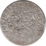 Монета. Польша. Шостак (6 грошей) 1661 год. Ян Казимир Ваза II. ТТ. рев.