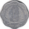Монета. Восточные Карибские государства. 1 цент 1986 год. ав.