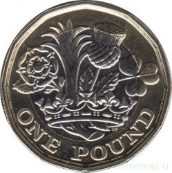 Монета. Великобритания. 1 фунт 2020 год.