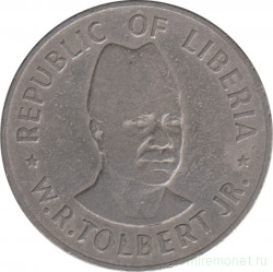 Монета. Либерия. 50 центов 1976 год.