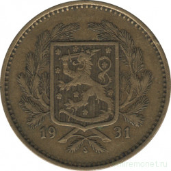 Монета. Финляндия. 5 марок 1931 год.