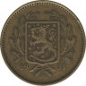 Аверс. Монета. Финляндия. 5 марок 1931 год.