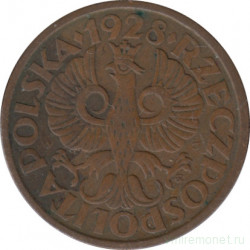 Монета. Польша. 2 гроша 1928 год.