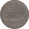 Монета. Фиджи. 5 центов 1973 год. рев.