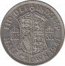 Монета. Великобритания. 1/2 кроны (2.5 шиллинга) 1941 год.  ав.
