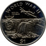Монета. Либерия. 1 доллар 1997 год. Вторая мировая война. Рейд на дамбы.