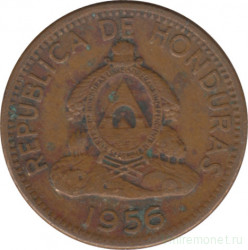 Монета. Гондурас. 2 сентаво 1956 год.