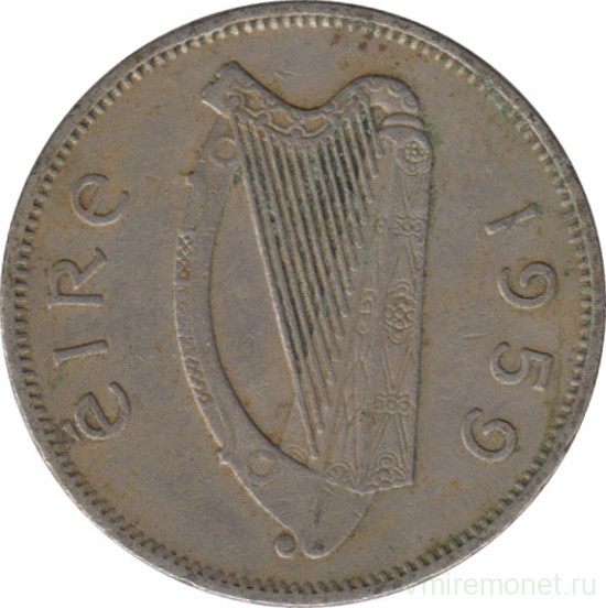 Монета. Ирландия. 6 пенсов 1959 год. 