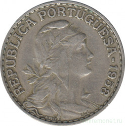 Монета. Португалия. 1 эскудо 1958 год.