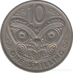 Монета. Новая Зеландия. 10 центов 1967 год.