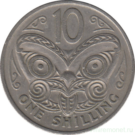 Монета. Новая Зеландия. 10 центов 1967 год.