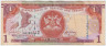 Банкнота. Тринидад и Тобаго. 1 доллар 2013 год. ав.