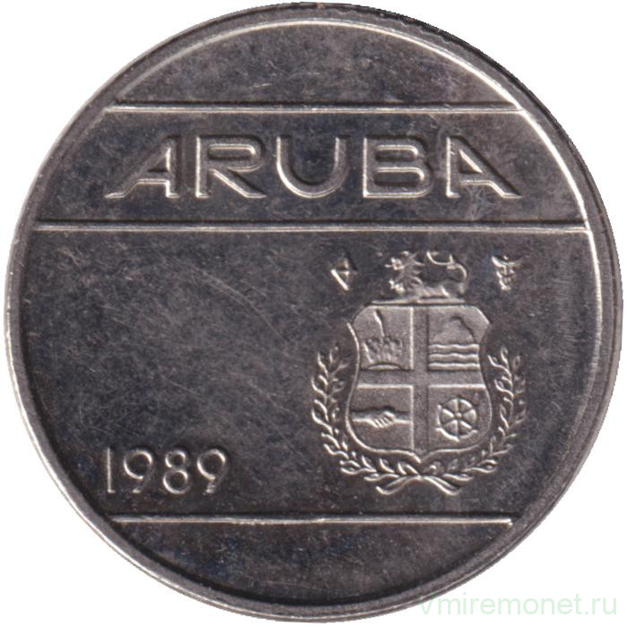 Монета. Аруба. 10 центов 1989 год.