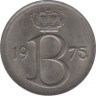 Монета. Бельгия. 25 сантимов 1975 год. BELGIE. ав.