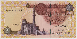 Банкнота. Египет. 1 фунт 2017 год.