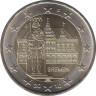 Монета. Германия. 2 евро 2010 год. Бремен (J). fd/