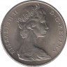 Монета. Гибралтар. 1 крона 1970 год. рев.