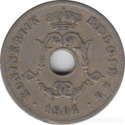 Монета. Бельгия. 10 сантимов 1904 год. BELGIE.