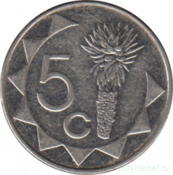 Монета. Намибия. 5 центов 2012 год.