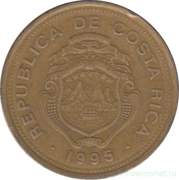 Монета. Коста-Рика. 100 колонов 1995 год.