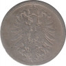 Монета. Германия (Германская империя 1871-1922). 10 пфеннигов 1876 год. (J). рев.