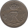 Монета. Дания. 10 эре 1956 год.ав.