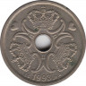 Монета. Дания. 2 кроны 1993 год. ав.