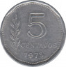 Монета. Аргентина. 5 сентаво 1973 год. ав.