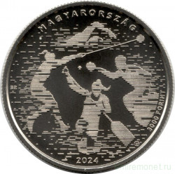Монета. Венгрия. 3000 форинтов 2024 год. XXXIII Олимпийские и XVII Паралимпийские игры, Париж 2024.