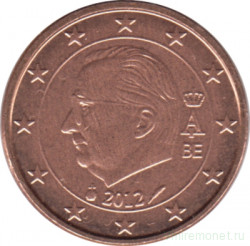 Монета. Бельгия. 1 цент 2012 год.