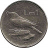 Реверс. Монета. Мальта. 1 лира 1986 год.