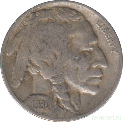 Монета. США. 5 центов 1930 год.