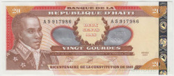 Банкнота. Гаити. 20 гурдов 2001 год. Тип 271Аа.