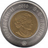 Монета. Канада. 2 доллара 2010 год. рев.