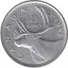 Монета. Канада. 25 центов 1942 год. ав.