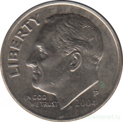 Монета. США. 10 центов 2004 год. Монетный двор P. 