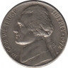 Монета. США. 5 центов 1972 год. Монетный двор D. ав.