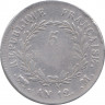 Монета. Франция. 5 франков 1803 год. М. рев.