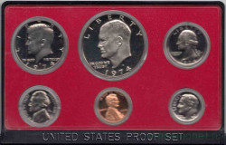 Монета. США. Годовой набор 1974 год. Монетный двор S.