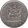 Монета. Южно-Африканская республика (ЮАР). 20 центов 1974 год. ав.