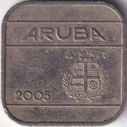 Монета. Аруба. 50 центов 2005 год.