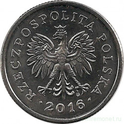 Монета. Польша. 1 злотый 2016 год.
