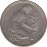 Монета. ФРГ. 50 пфеннигов 1969 год. Монетный двор - Гамбург (J). ав.